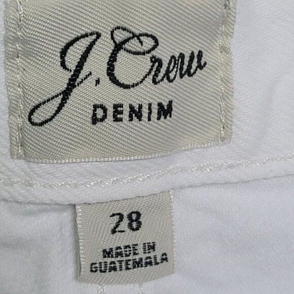 J. Crew Denim Slouchy Boyfriend White Jeans. Size 28 - Picture 8 of 11